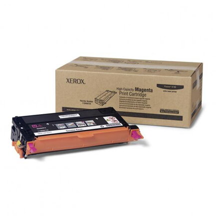 Xerox originál toner 113R00724, magenta, 6000str., Xerox Phaser 6180, O, purpurová