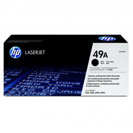 HP originál toner Q5949A, black, 2500str., HP 49A, HP LaserJet 1160, 1320, 3390, 3392, O, čierna