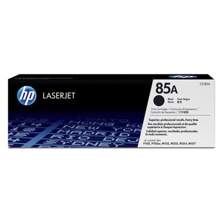 HP originál toner CE285A, black, 1600str., HP 85A, HP LaserJet Pro P1102, M1132, M1212, O, čierna