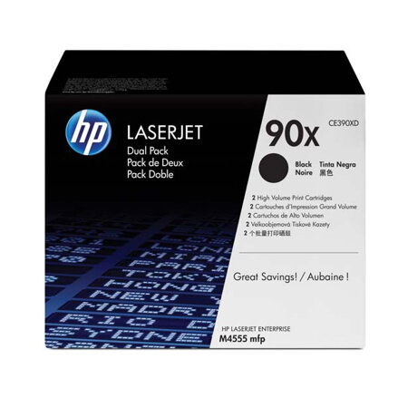 HP originál toner CE390XD, black, 24000str., HP 90X, HP Enterprise M602dn, M602n, M602x, M 603dn, M603n, dual pack, O, čierna