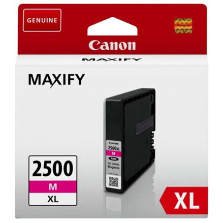 Canon originál ink PGI 2500XL, magenta, 19.3ml, 9266B001, Canon MAXIFY iB4050, MB5050, MB5350, purpurová