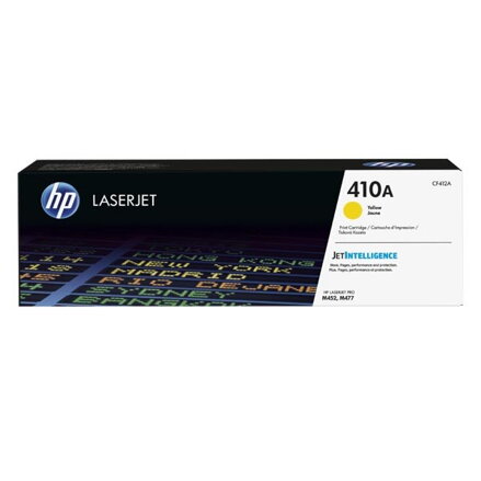 HP originál toner CF412A, yellow, 2300str., HP 410A, HP LJ Pro M452, LJ Pro MFP M477, 600g, O, žltá