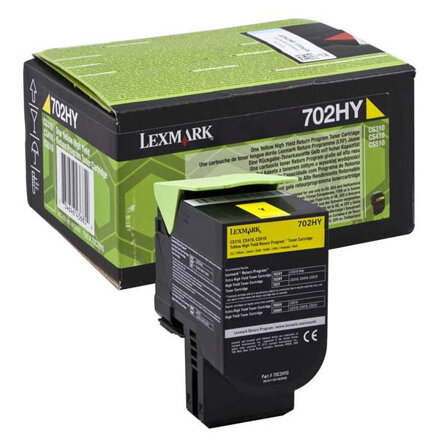 Lexmark originál toner 70C2HY0, yellow, 3000str., high capacity, return, Lexmark CS510de, CS410dn, CS310dn, CS310n, CS410n, O, žltá