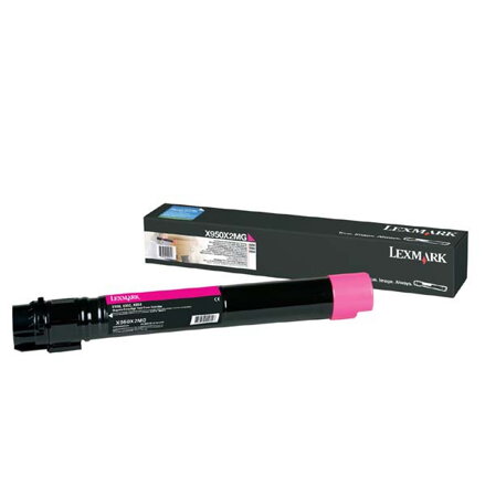 Lexmark originál toner X950X2MG, magenta, 24000str., extra high capacity, Lexmark X950, X952, X954, O, purpurová