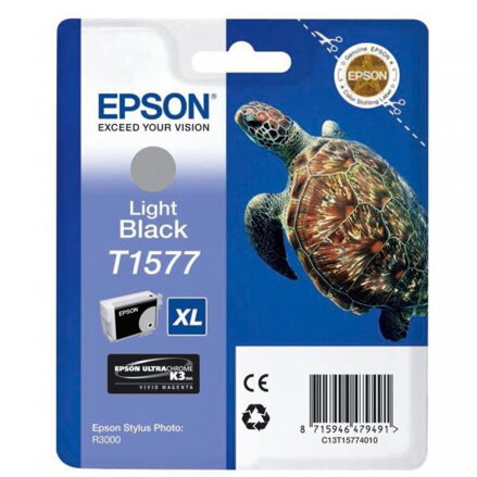 Epson originál ink C13T15774010, light black, 25,9ml, Epson Stylus Photo R3000, light black