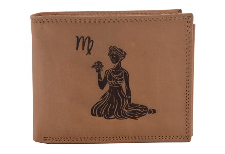 Pánska peňaženka MERCUCIO natural vzor 35 znamenie panna 2911911