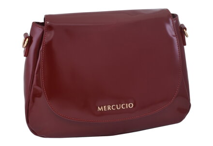 Dámska kožená crossbody kabelka červená 280706