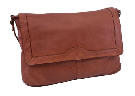 Dámska kožená crossbody kabelka koňak 270110