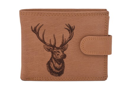 Pánska peňaženka MERCUCIO natural vzor 11 jeleň hlava 2911927