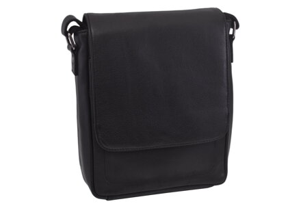 Pánske kožené crossbody čierna nappa 250909