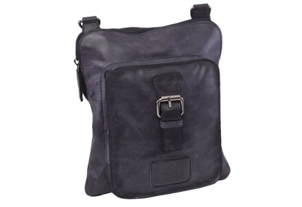 Pánske kožené crossbody modré 250862