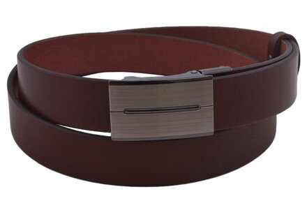 Pánsky kožený opasok 751-30-02 tmavohnedý