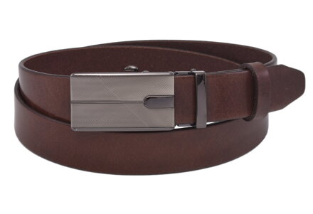 Pánsky kožený opasok 751-30-05 tmavohnedý