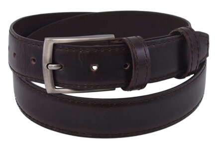 Pánsky kožený opasok 764-40-02 hnedý prešitý