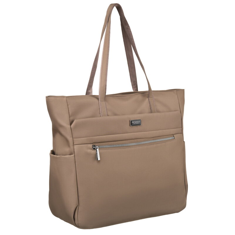 Veľká shopper kabelka na rameno v elegantnej farbe - Peterson