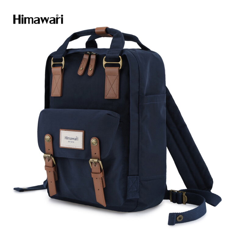 Modny granatowy plecak sportowy z miejscem na laptopa - Himawari Modny granatowy plecak sportowy z miejscem na laptopa - Himawari