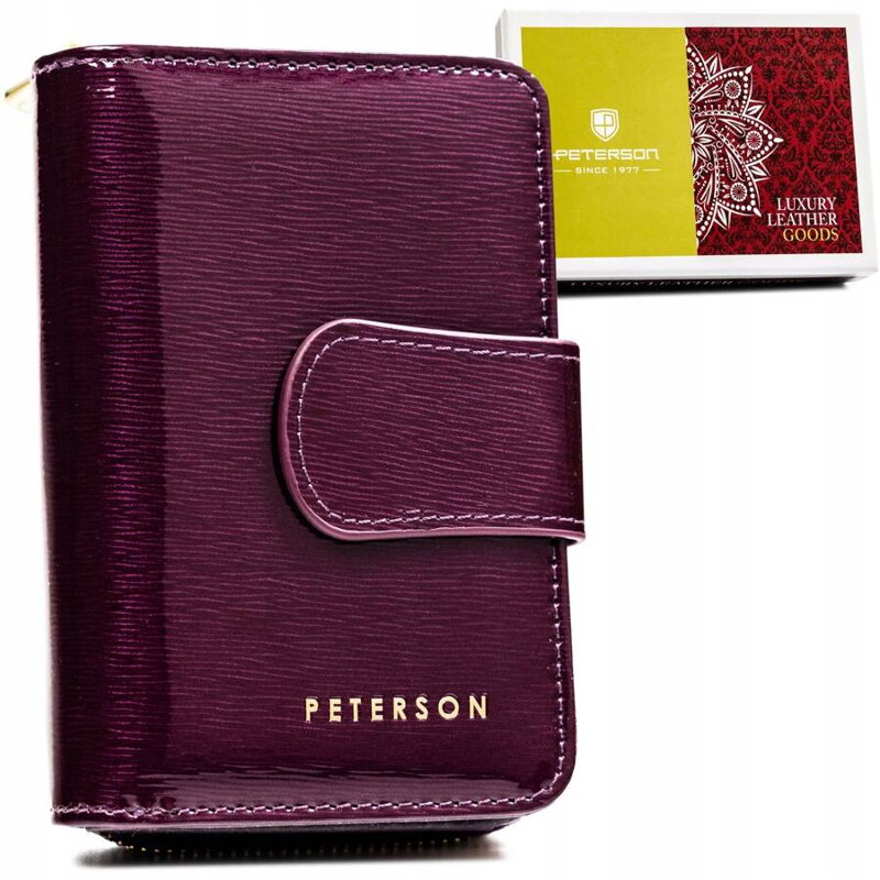 Kožená dámska peňaženka na patent - Peterson