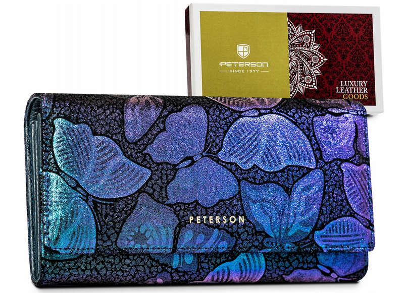 Priestranná, veľká dámska peňaženka z prírodnej kože - Peterson