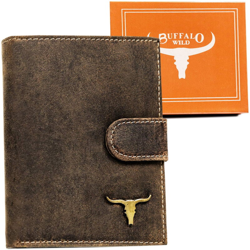 Veľká pánska peňaženka z prírodnej hovädzej kože - Buffalo Wild