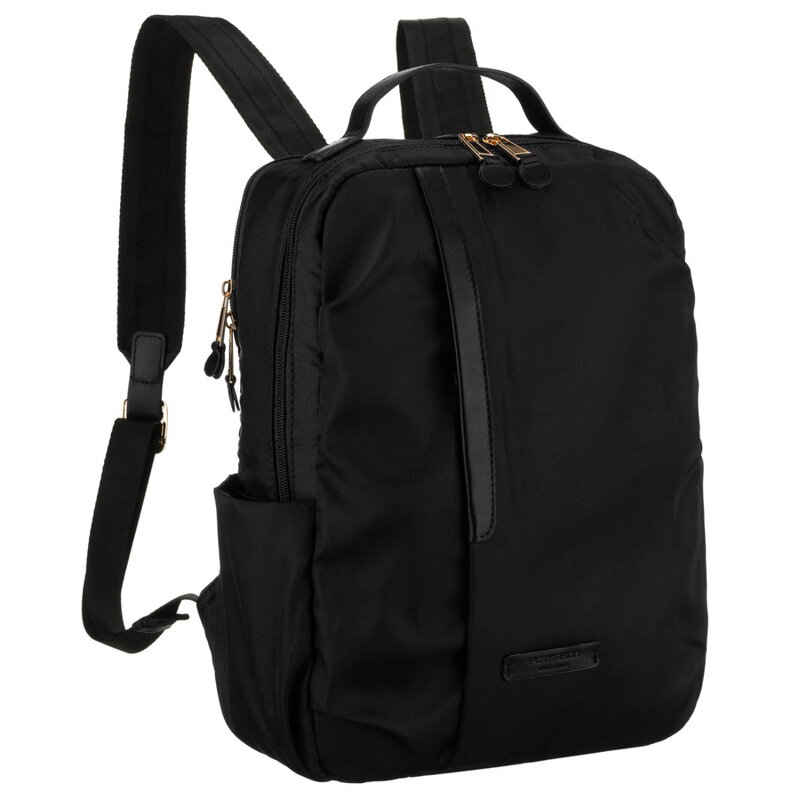 Čierny dámsky ruksak z nylonu