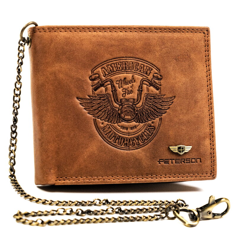 Pánska peňaženka bez zapínania z nubukovej kože – Peterson – model CD22301