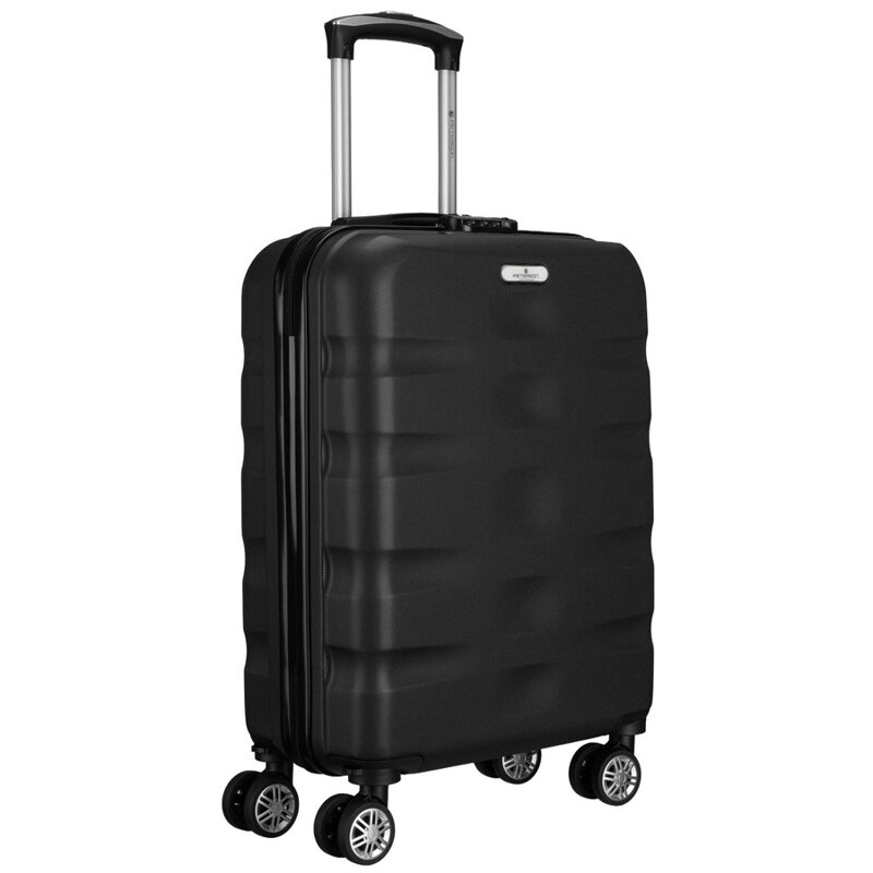 Čierny kabínový kufor Peterson 40 l s číselným zámkom