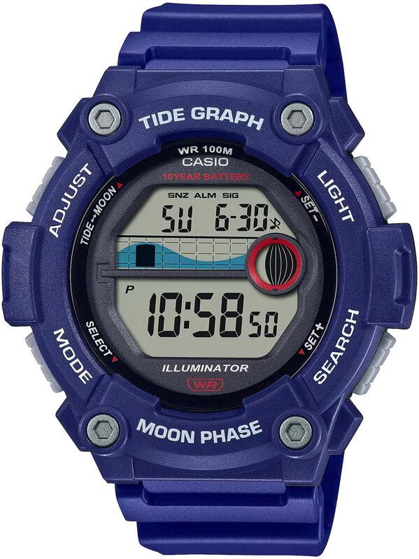 Hodinky pánske CASIO Moonphase WS-1300H-2A + BOX