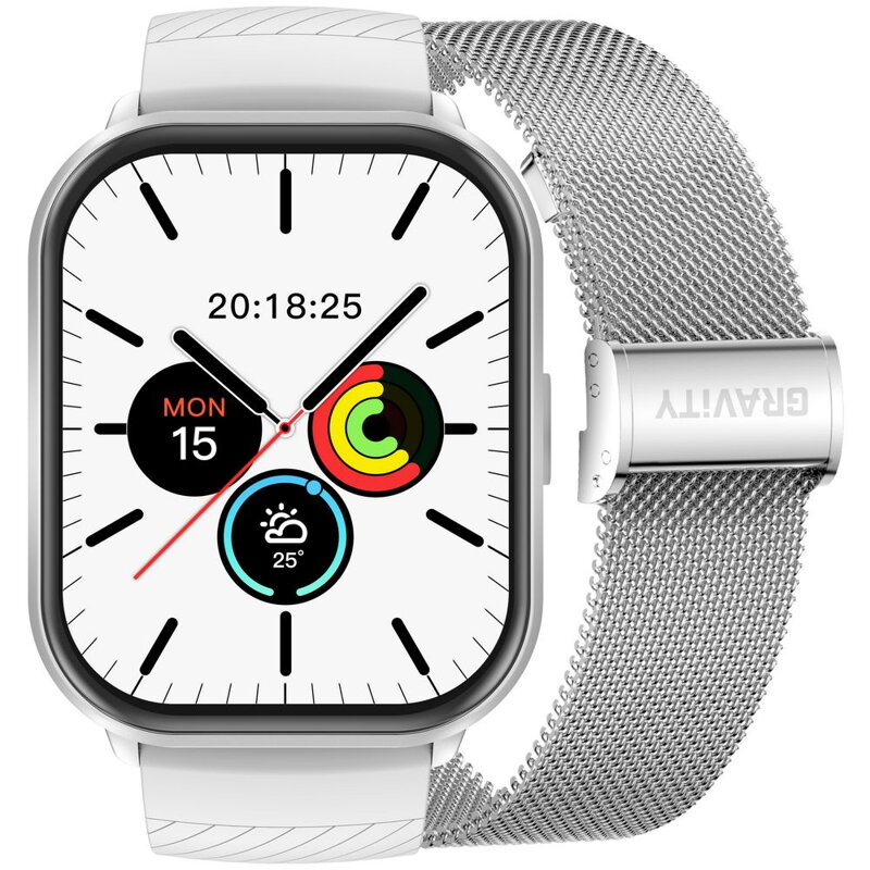 SMARTWATCH DAMSKI GRAVITY GT43-2 - DODATKOWY PASEK (sg054b)