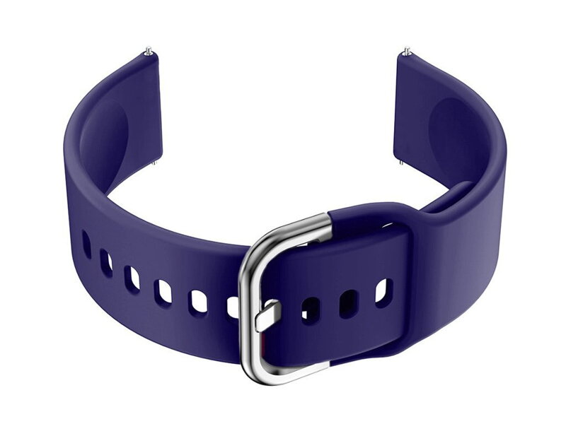 Remienok gumový do smartwatch 18mm - granat/silver Remienok gumový do smartwatch 18mm - granat/silver