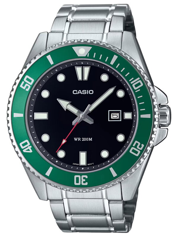 Pánske športové hodinky Casio s oceľovým náramkom MDV-107D-3AVEF