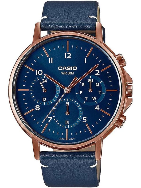 ZEGAREK MĘSKI CASIO MTP-E321RL-2A (zd190a) + BOX
