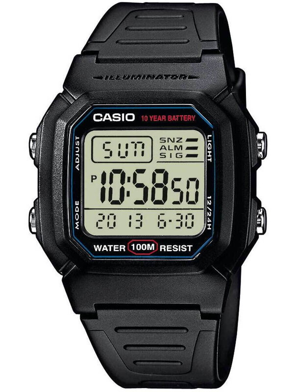 Pánske hodinky CASIO W800H-1A (zd100a) - KLASYKA
