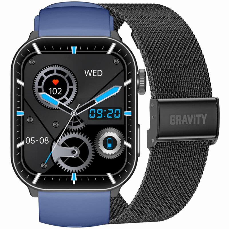 SMARTWATCH UNISEX GRAVITY GT28-3 - ROZMOWY BLUETOOTH, DODATKOWY PASEK (sg037c) SMARTWATCH UNISEX GRAVITY GT28-3 - ROZMOWY BLUETOOTH, DODATKOWY PASEK (sg037c)