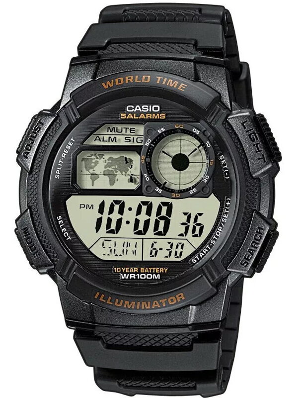 Hodinky pánske CASIO AE-1000W 1AV (zd073a) - WORLD TIME