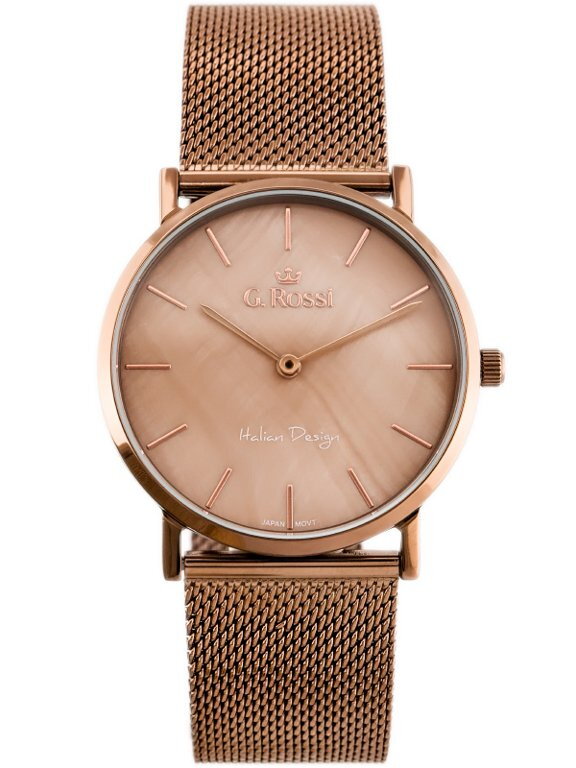 Hodinky G. ROSSI - 8709B2 (zg775g) brown + BOX