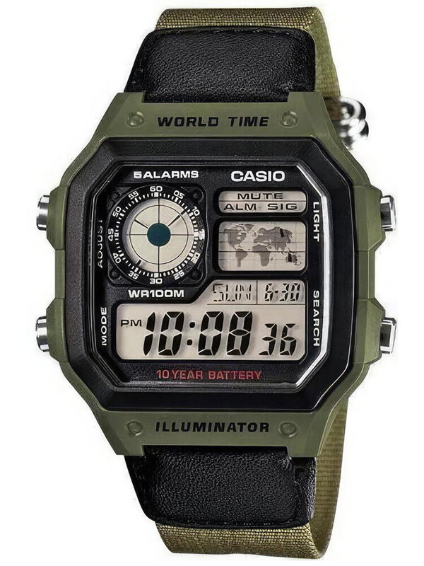 Hodinky pánske CASIO AE-1200WHB-3B + BOX