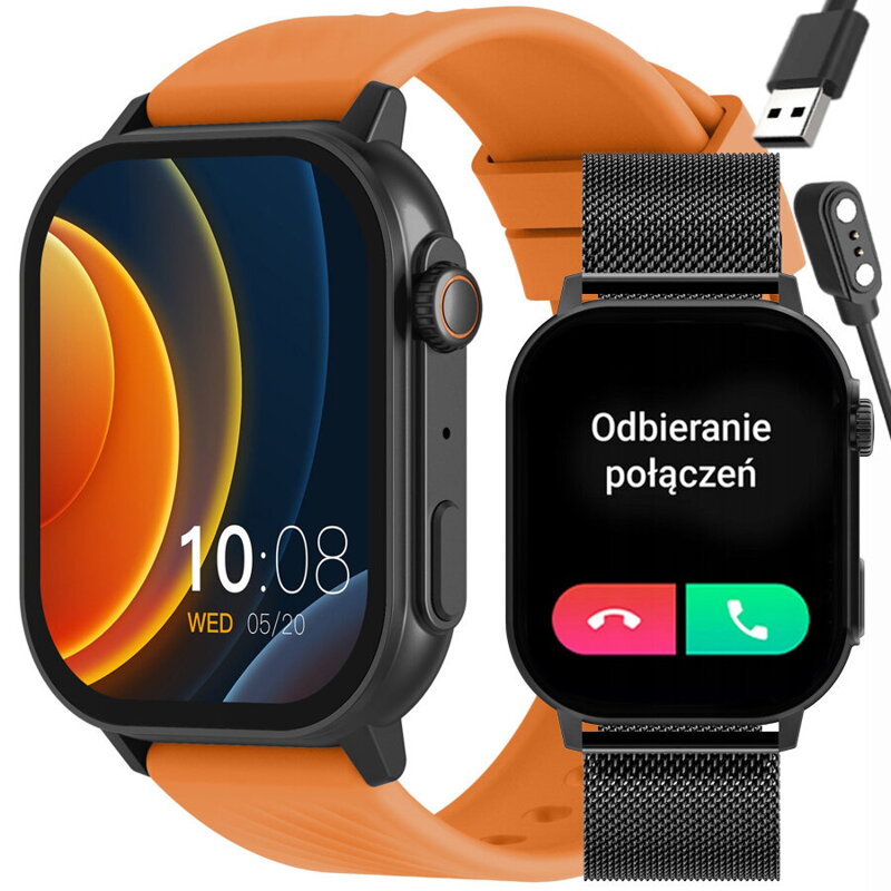 SMARTWATCH UNISEX GRAVITY GT15-2 - ROZMOWY BLUETOOTH, DODATKOWY PASEK (sg029b) SMARTWATCH UNISEX GRAVITY GT15-2 - ROZMOWY BLUETOOTH, DODATKOWY PASEK (sg029b)