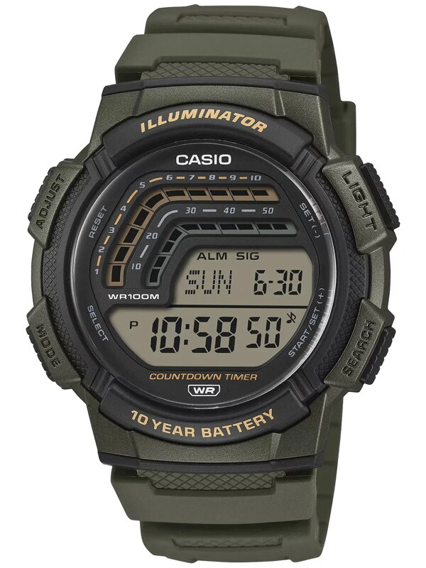 ZEGAREK MĘSKI CASIO WS-1800-3AVDF  + BOX