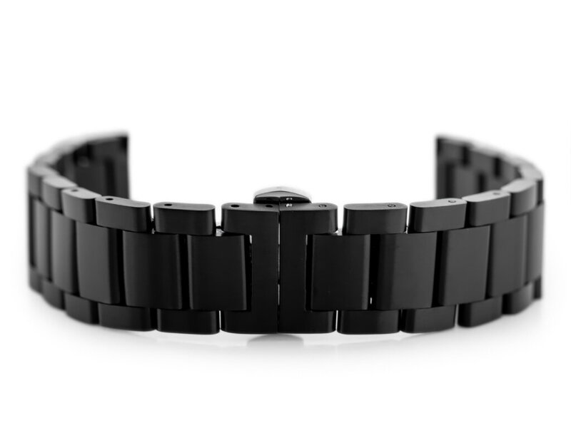 Náramok Pacific Model 7 - black 22mm Náramok Pacific Model 7 - black 22mm