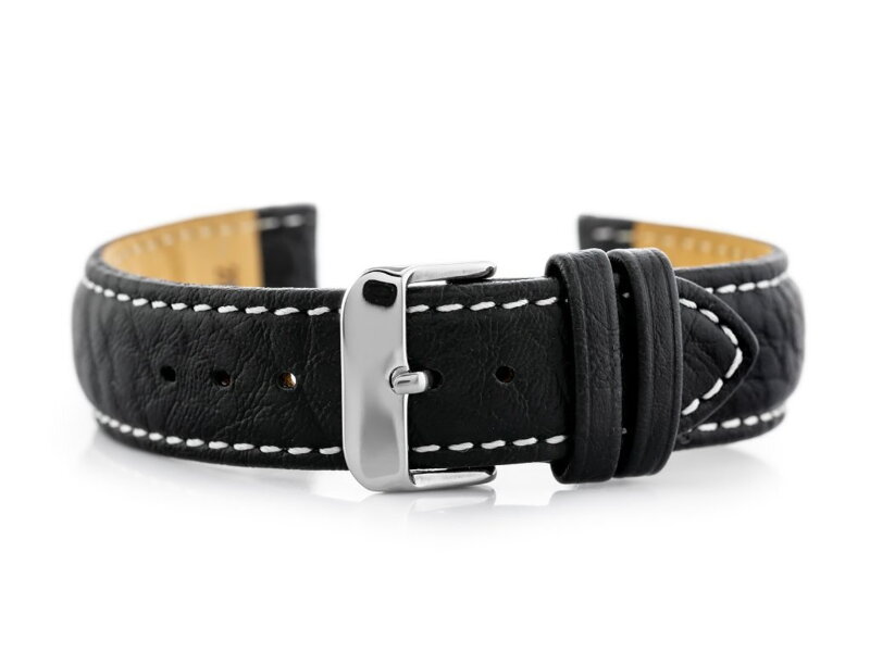 Kožený remienok W05XL black/white- 20mm Kožený remienok W05XL black/white- 20mm