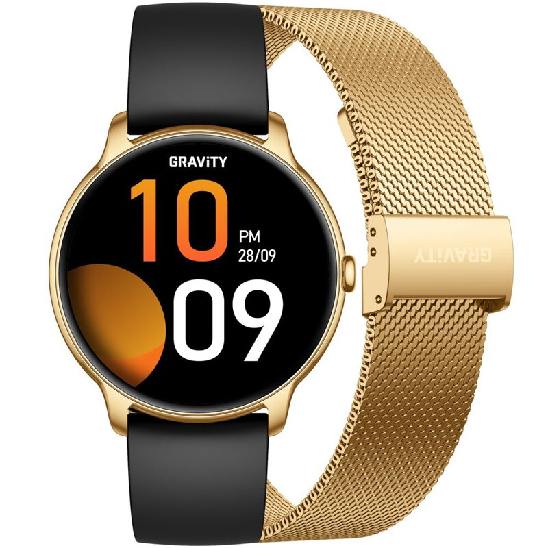 SMARTWATCH DAMSKI GRAVITY GT31-2 - AMOLED, DODATKOWY PASEK (sg052a)