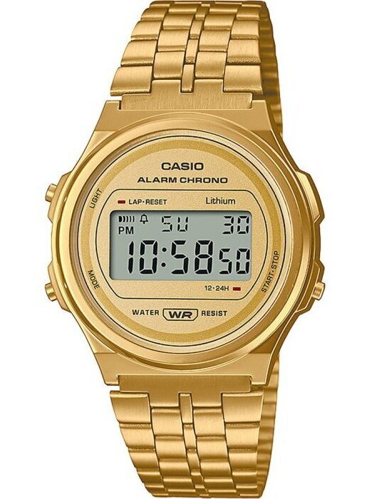 Hodinky dámske CASIO Vintage Iconic A-171WEG-9ADF + BOX