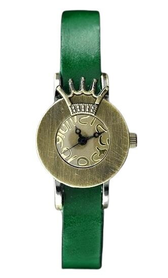 Hodinky dámske TAYMA - RETRO PUNK 28 - green (zx585f)