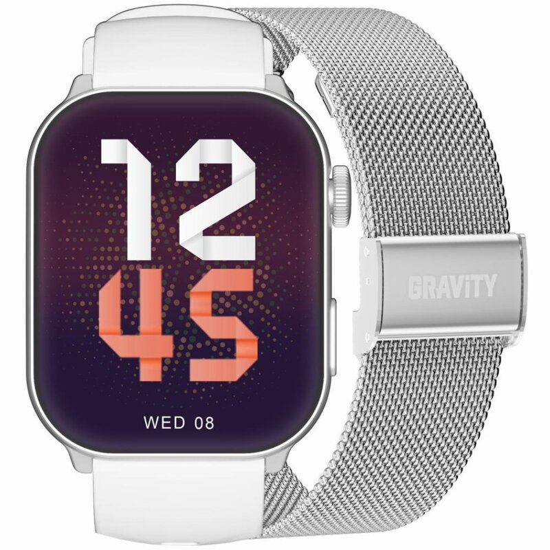 SMARTWATCH UNISEX GRAVITY GT28-10 - ROZMOWY BLUETOOTH, DODATKOWY PASEK (sg037j) SMARTWATCH UNISEX GRAVITY GT28-10 - ROZMOWY BLUETOOTH, DODATKOWY PASEK (sg037j)