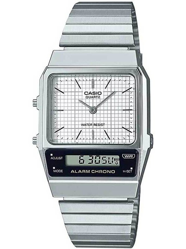 Hodinky UNISEX CASIO Vintage Dual Time AQ-800E-7A + BOX