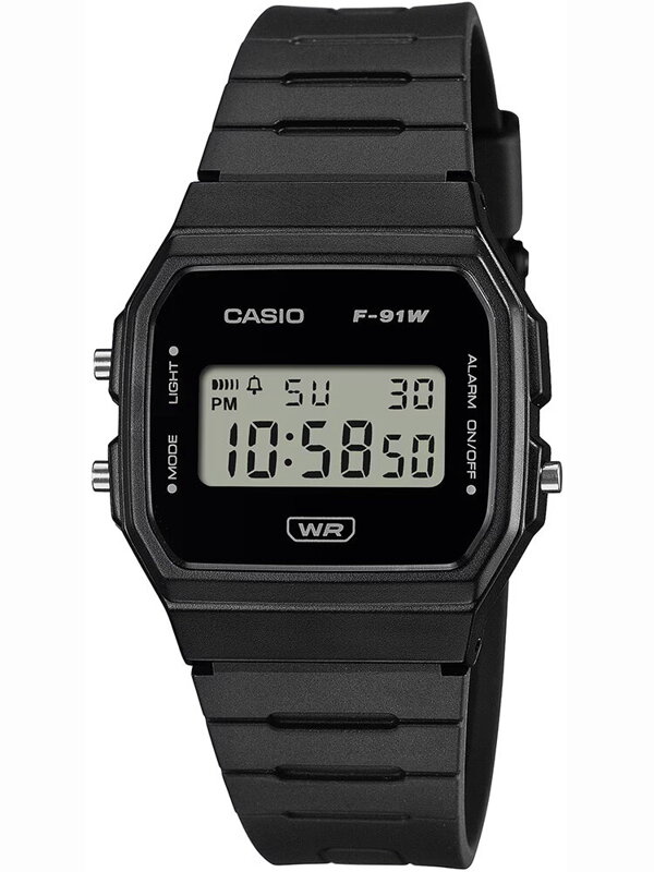 HODINKY PÁNSKE CASIO F-91WB-1ADF + BOX