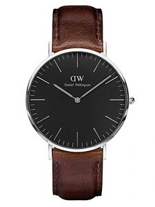 ZEGAREK DAMSKI DANIEL WELLINGTON Classic Black Sheffield Lady Rose Gold DW00100131 (zw508d)