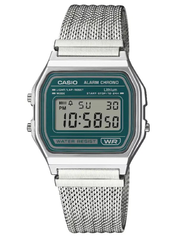 ZEGAREK MĘSKI CASIO A158WEM-3DF (zd093d) - KLASYKA + BOX
