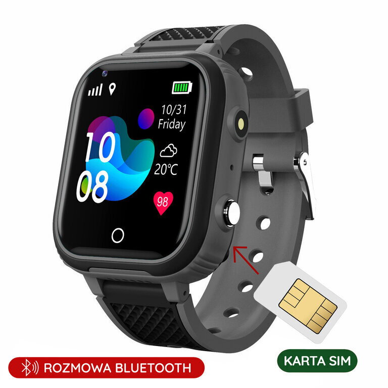 SMARTWATCH Detské PACIFIC 30-1 KIDS - black (sy026a)