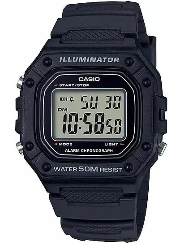 Hodinky pánske CASIO W-218H-1A + BOX